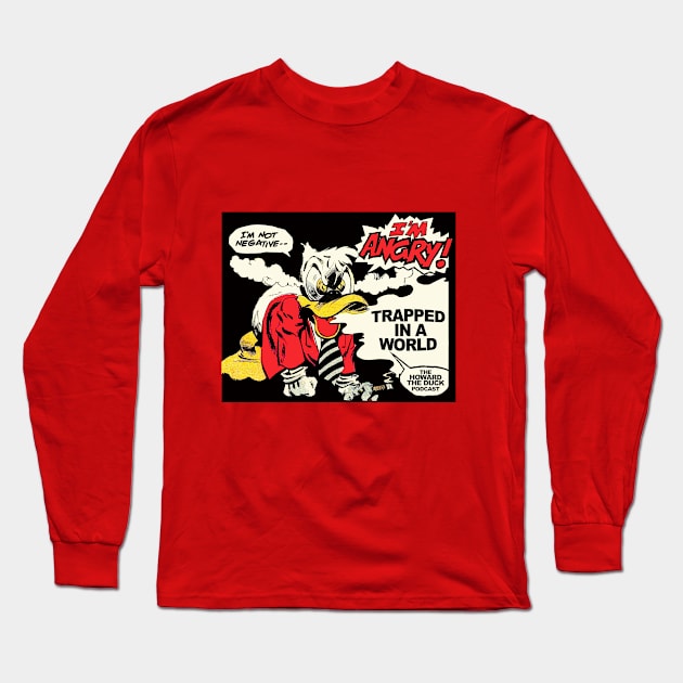 COLLECTIVE LIMITED EDITION: Trapped In A World - Angry Howard Long Sleeve T-Shirt by Into the Knight - A Moon Knight Podcast